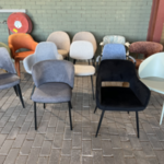 Ca. 13x Eetkamerstoelen merk, Zuiver, Kave Home Enz.